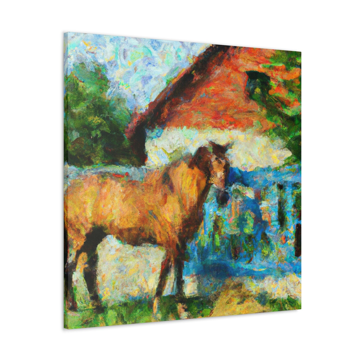 "Horse in Motion Impression" - Canvas