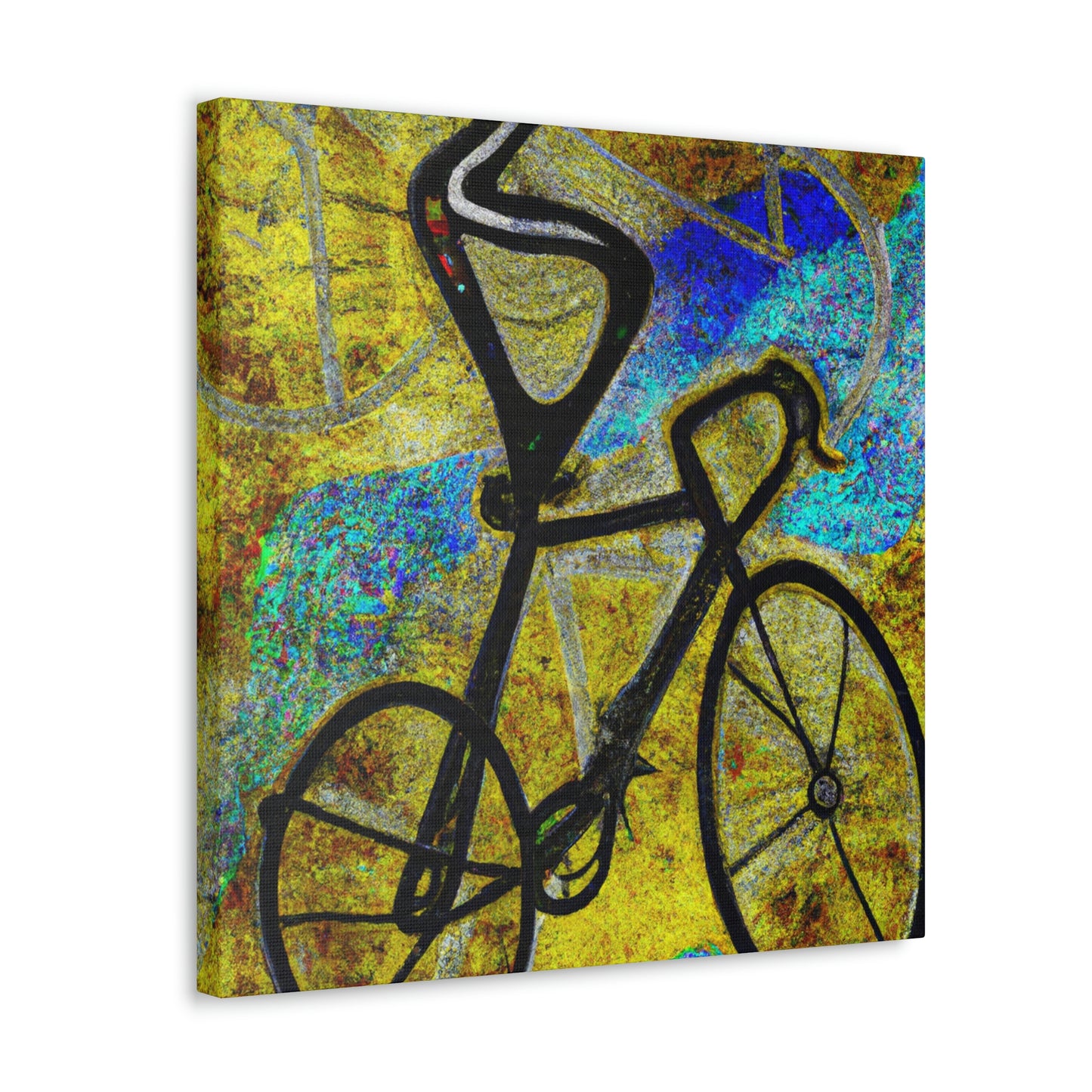 "Biking The Open Road" - Canvas