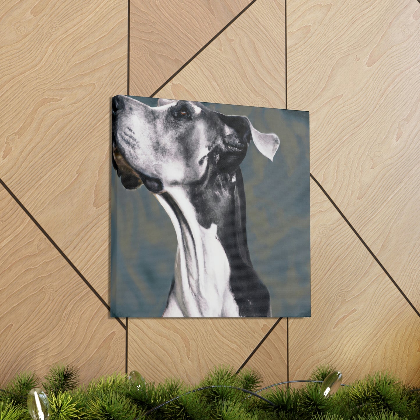 "Great Dane in Baroque" - Canvas