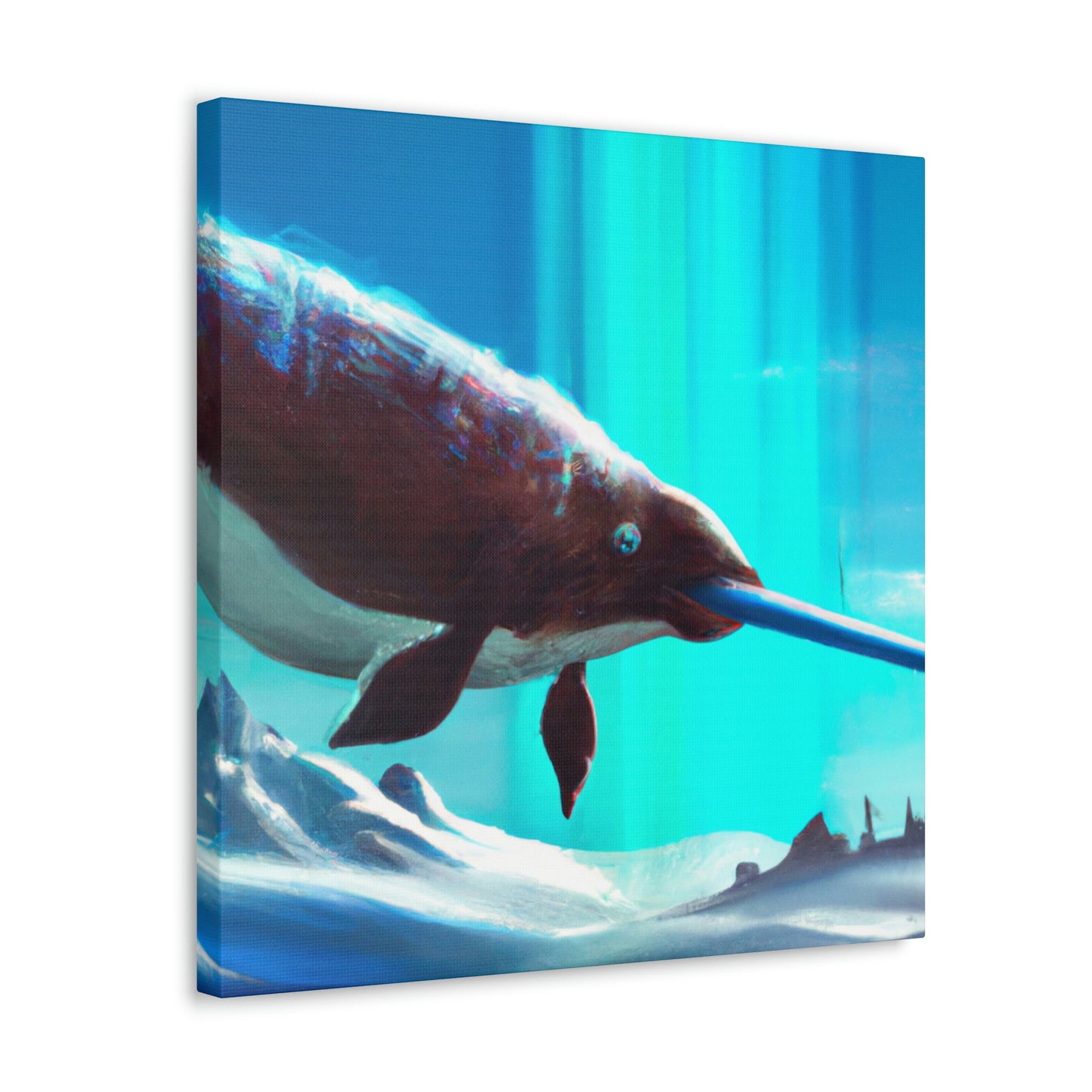 "Narwhal In Expressionism" - Canvas