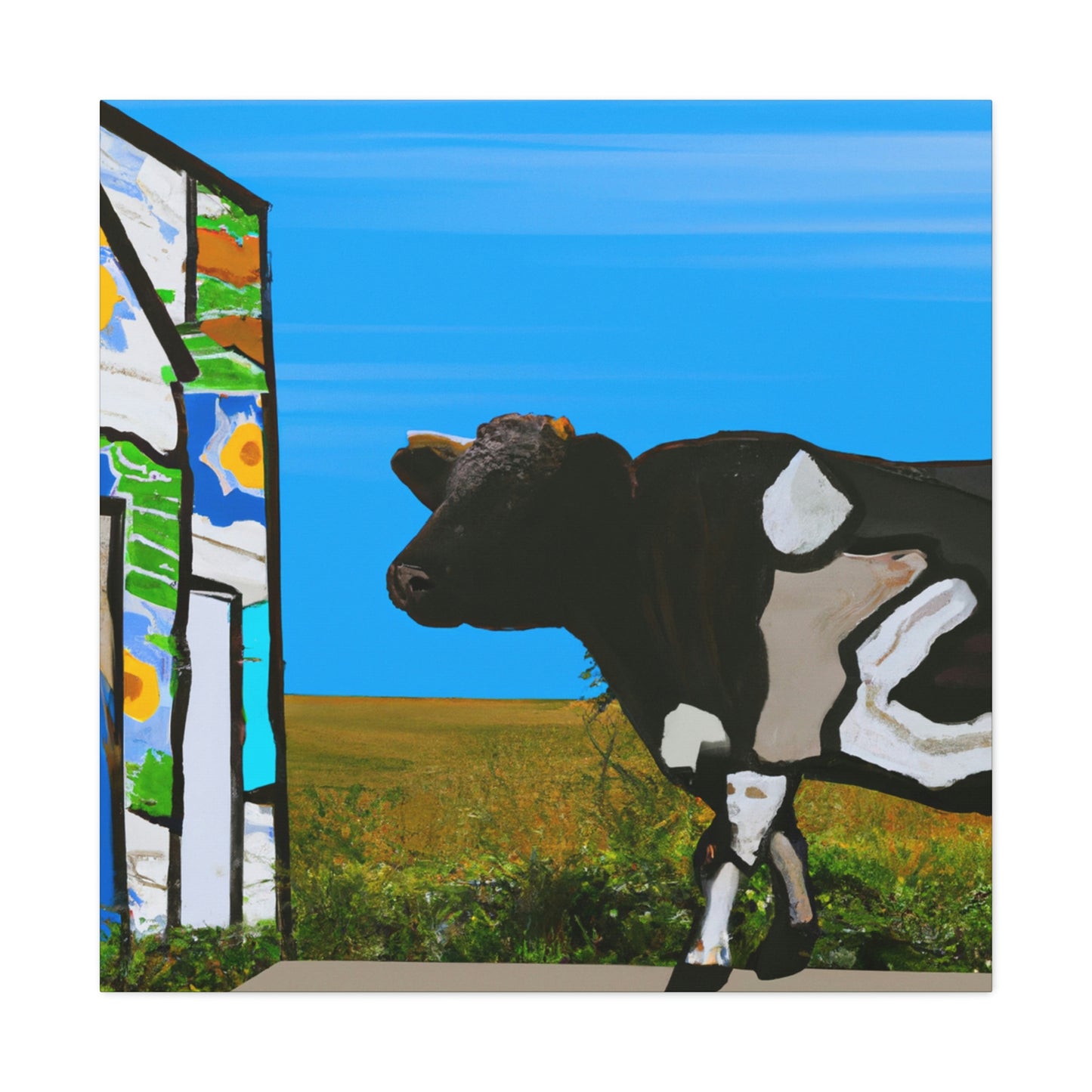 Calf in Pasturesm - Canvas