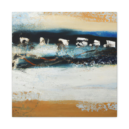 "Tides against the Seawall" - Canvas