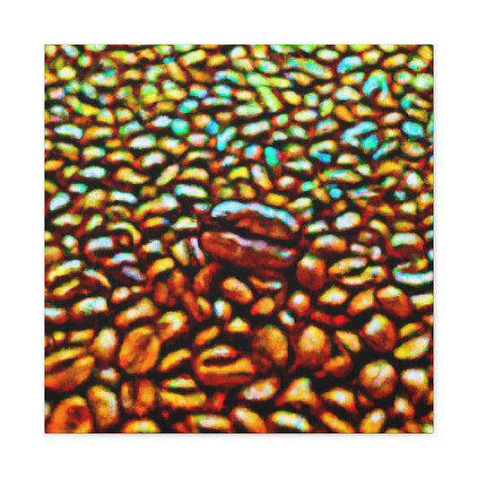 Coffee in Pointillism - Canvas