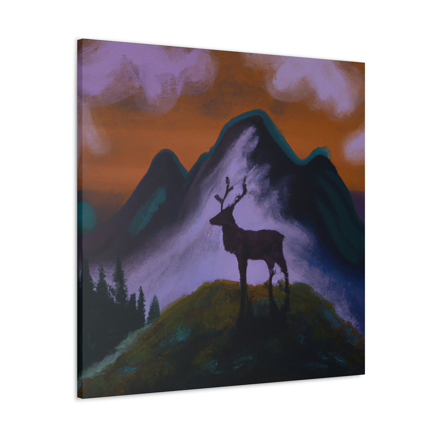 Deer in Expressionism - Canvas