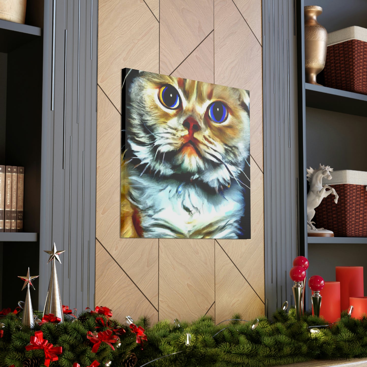 Feline Furry Enchantment - Canvas