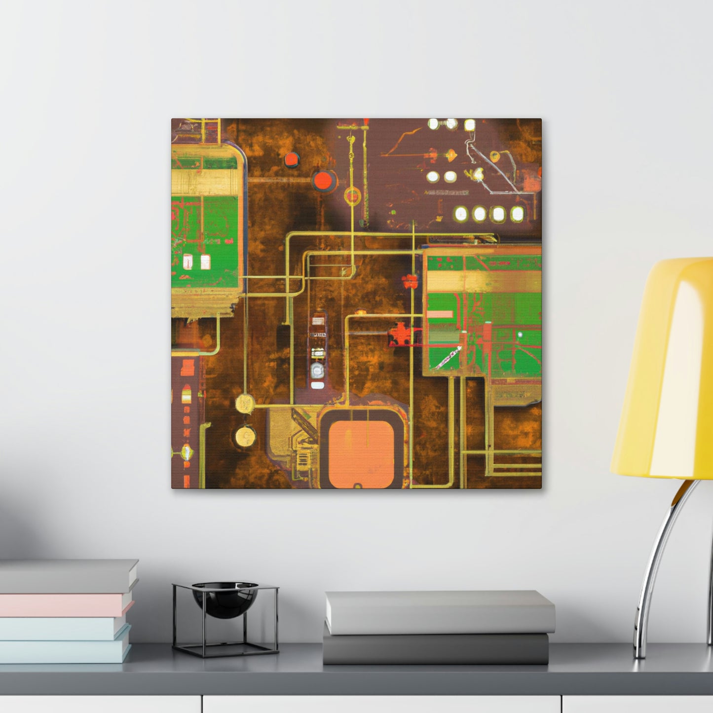 "The Technological Metropolis" - Canvas