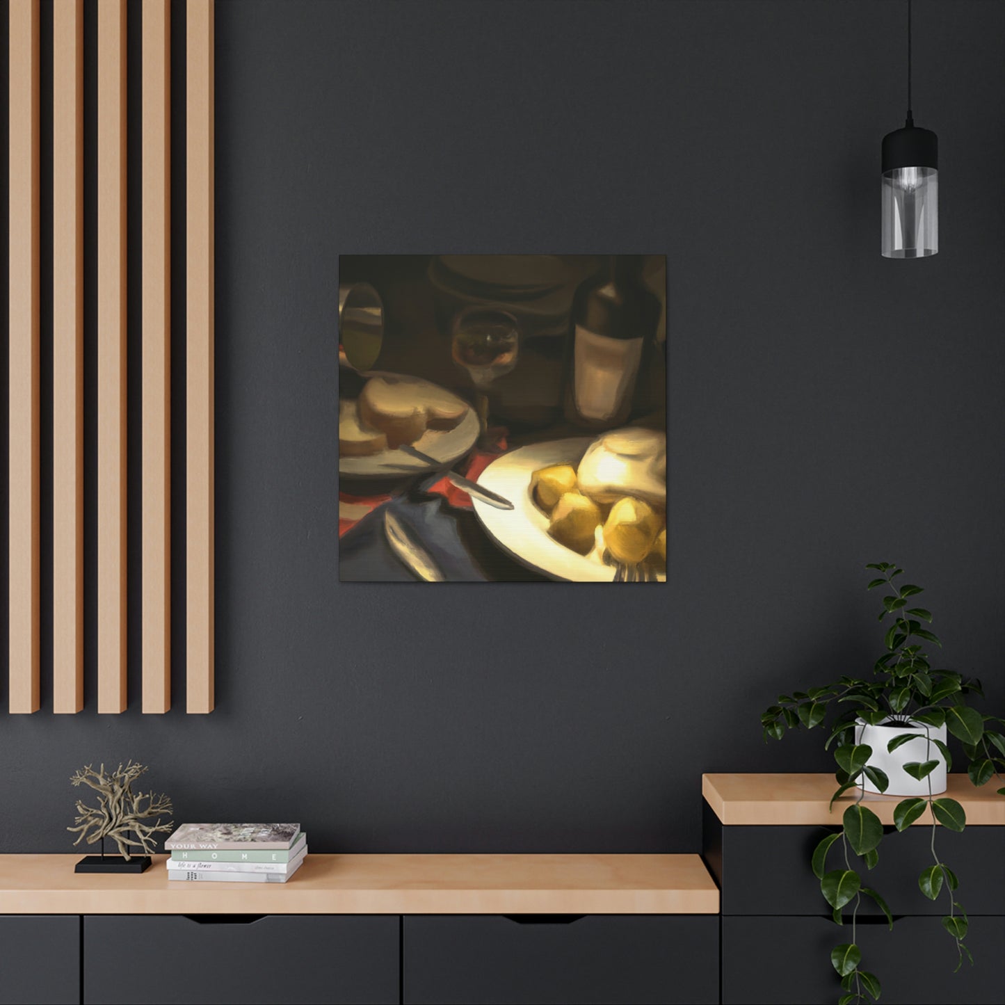 Dining Table Feast - Canvas