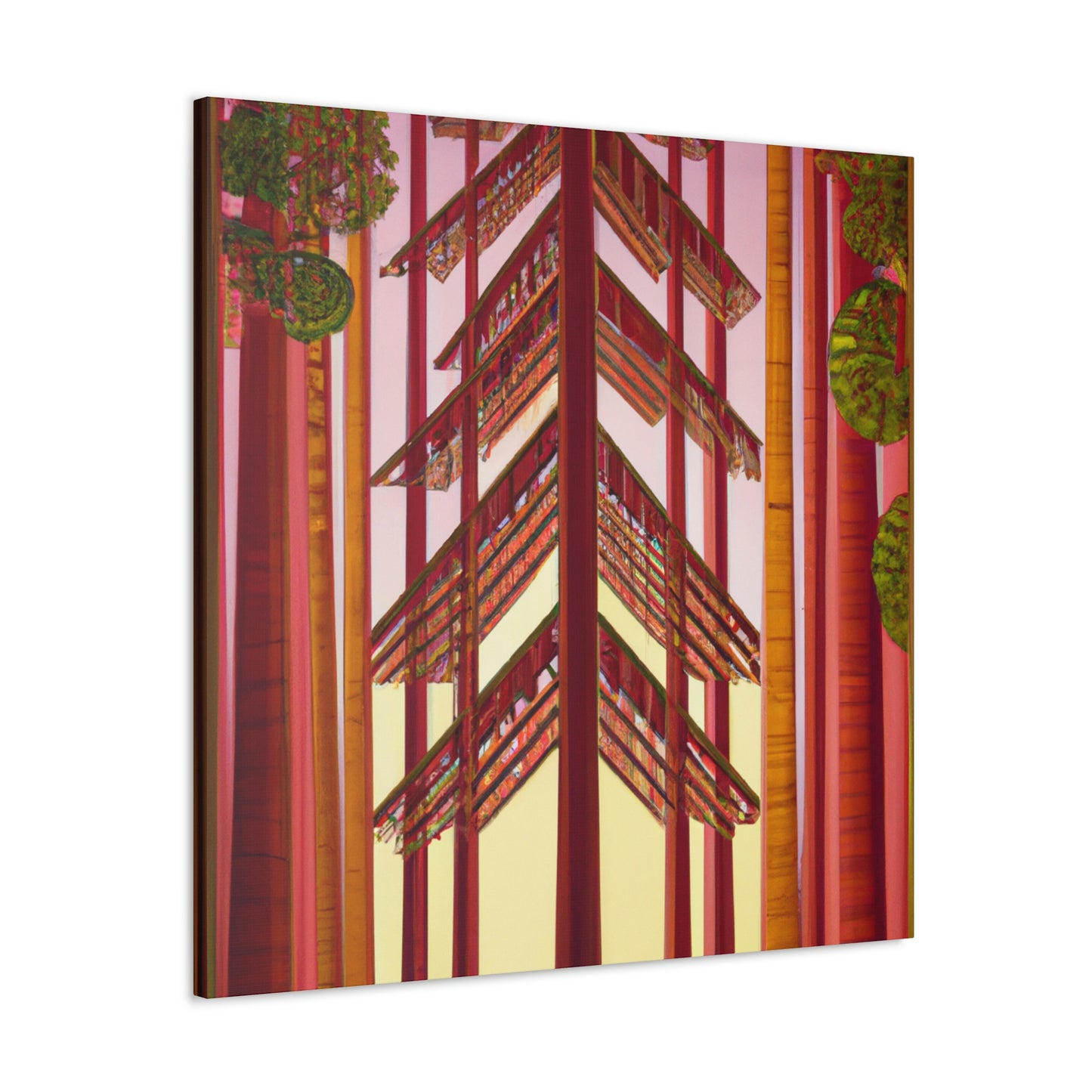 "Futuristic Redwood Monument" - Canvas