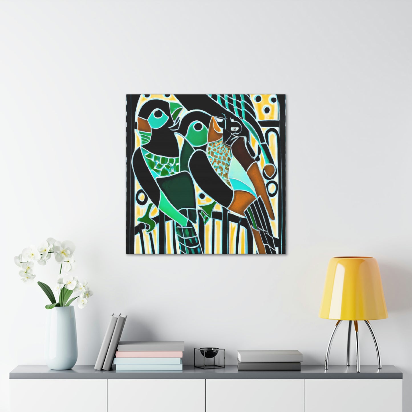 "Birds of the Jazz Age" - Canvas