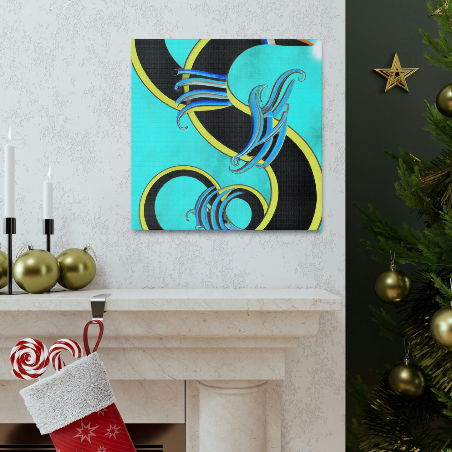 "Eel in Art Deco" - Canvas