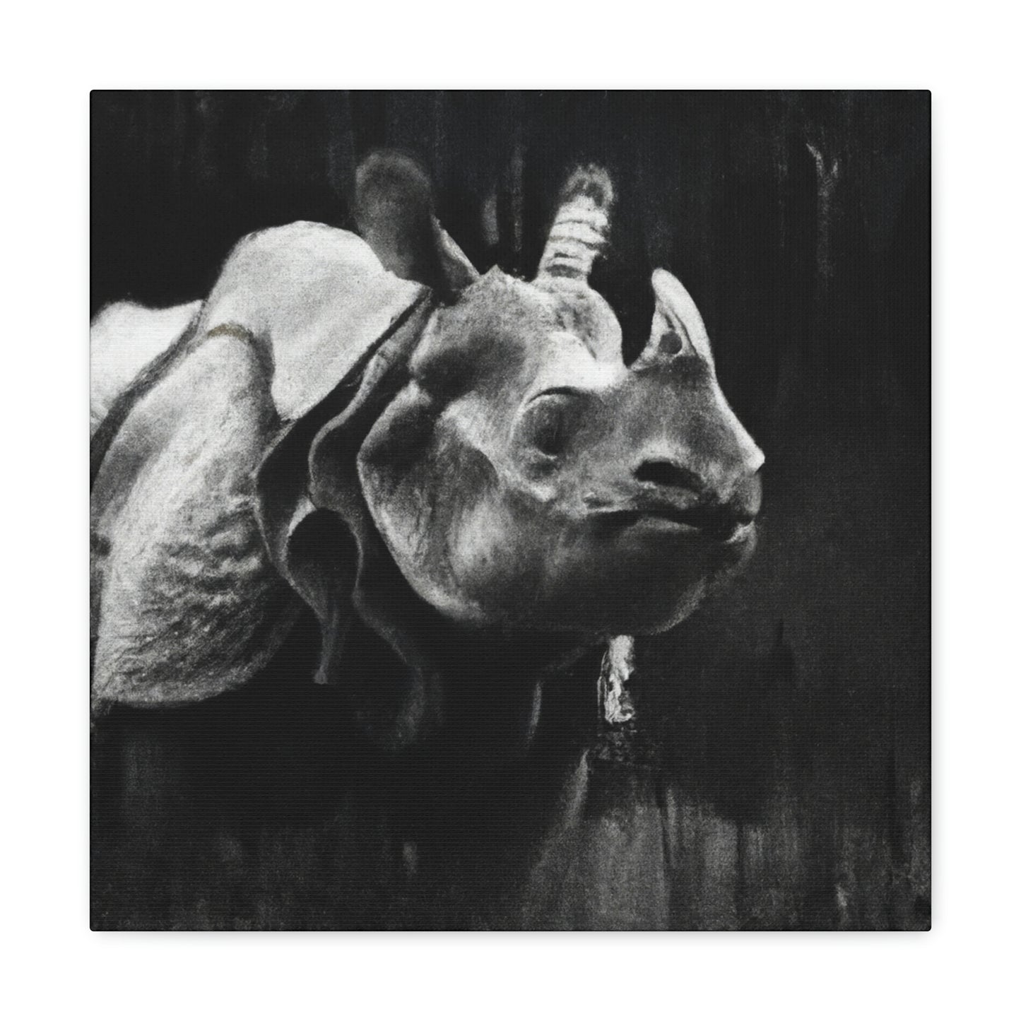 Rhino Majestic Splendor - Canvas