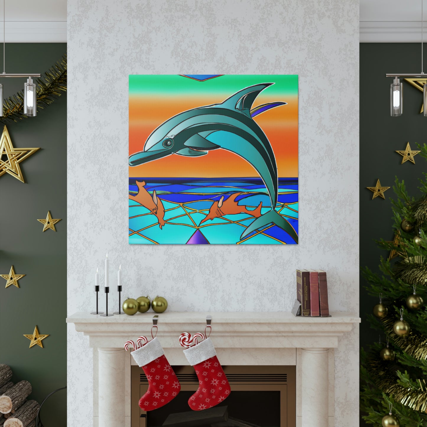 Gliding Dolphin Majesty - Canvas