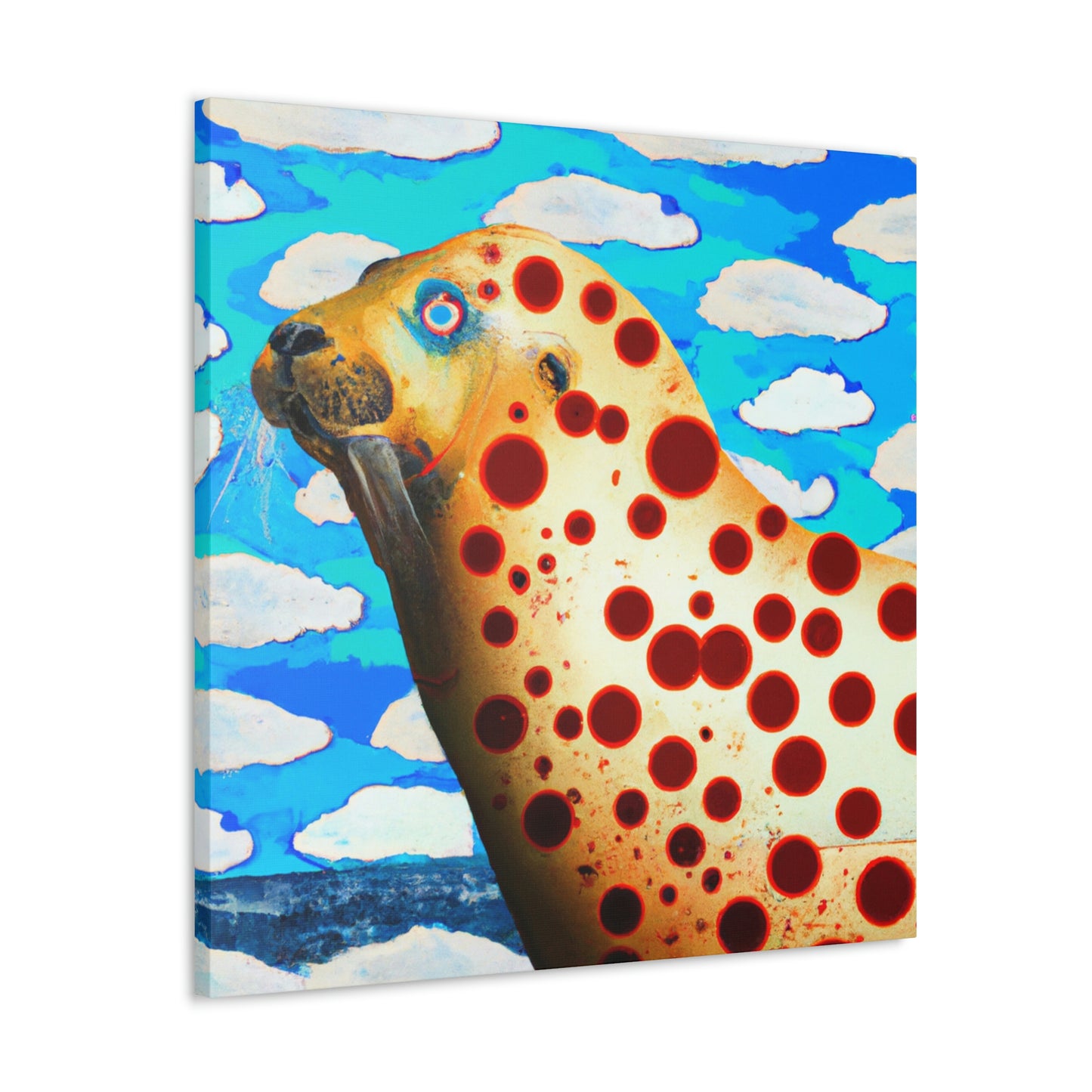 Sea Lions at Sunset - Canvas