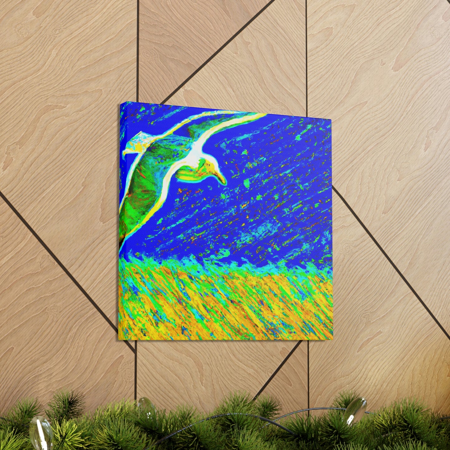 Seagulls on the Shore - Canvas