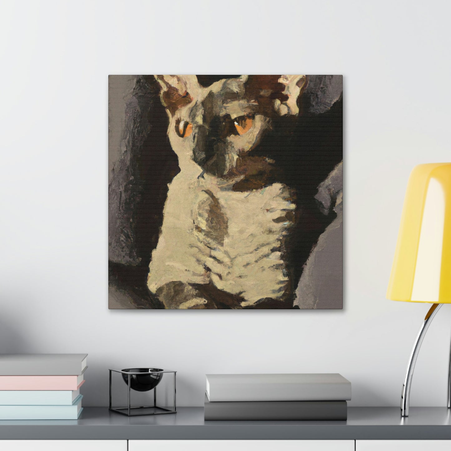 "Devon Rex Dreamscape" - Canvas