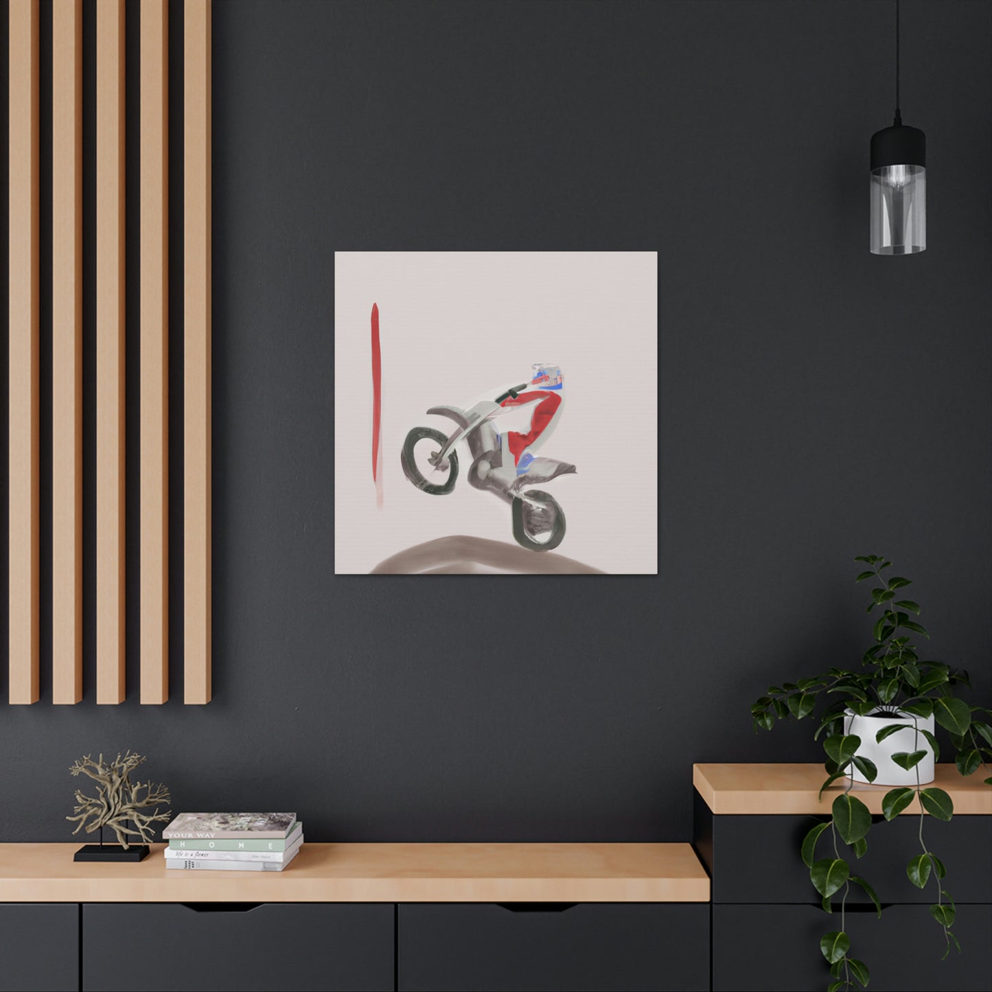 "Motocross and Minimalism" - Canvas