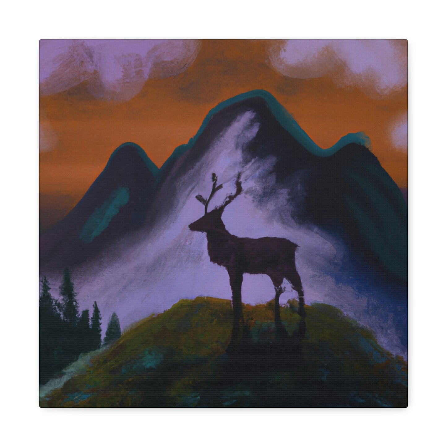 Deer in Expressionism - Canvas