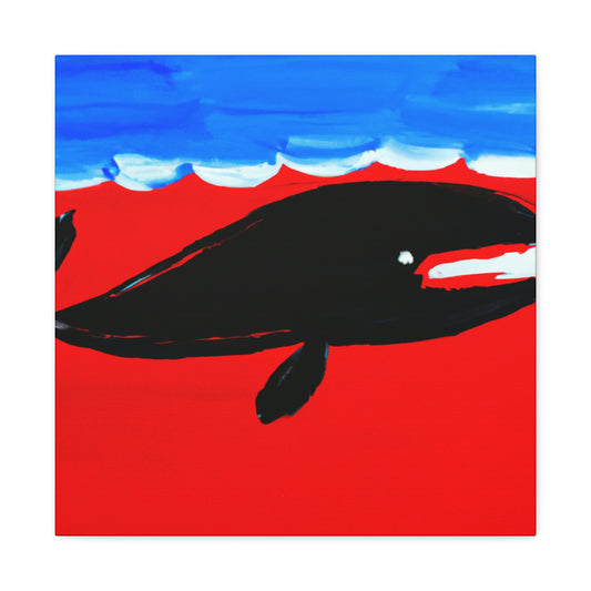 "Whale's minimal grace" - Canvas