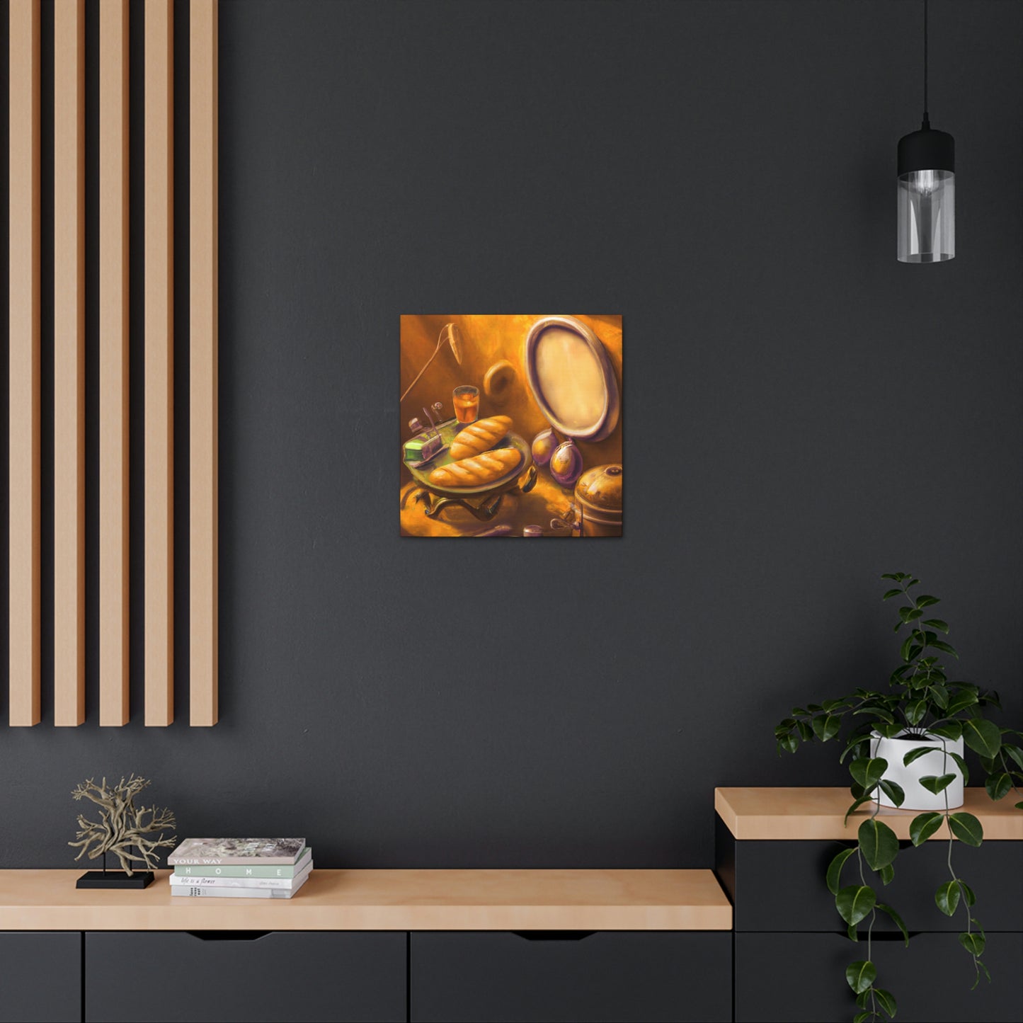 "Steampunk Bread Ablaze" - Canvas