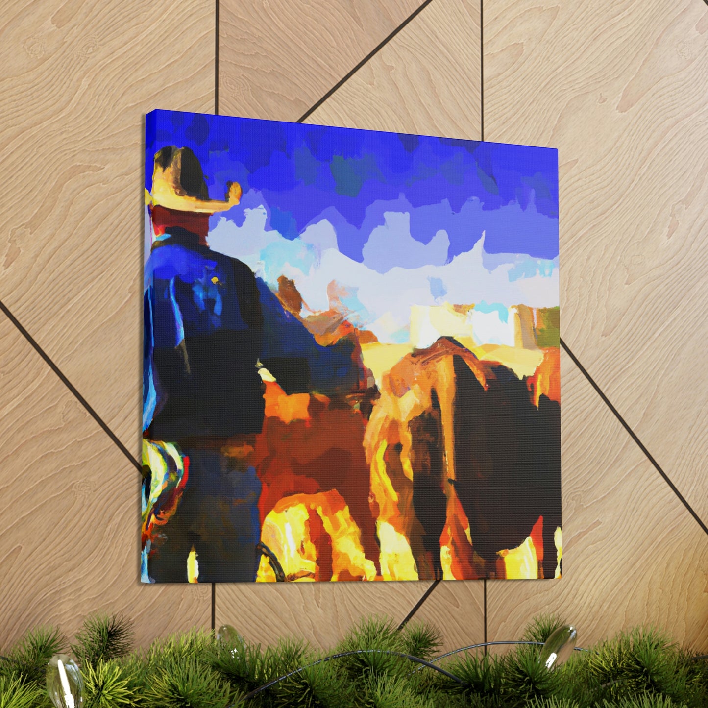 Rural Cattle Triumph - Canvas