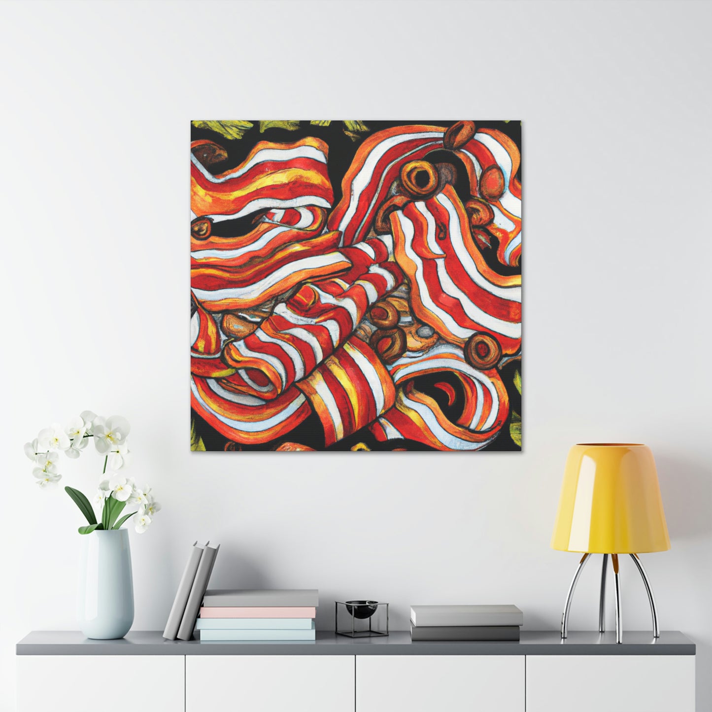 "Bacon Delight Painting" - Canvas