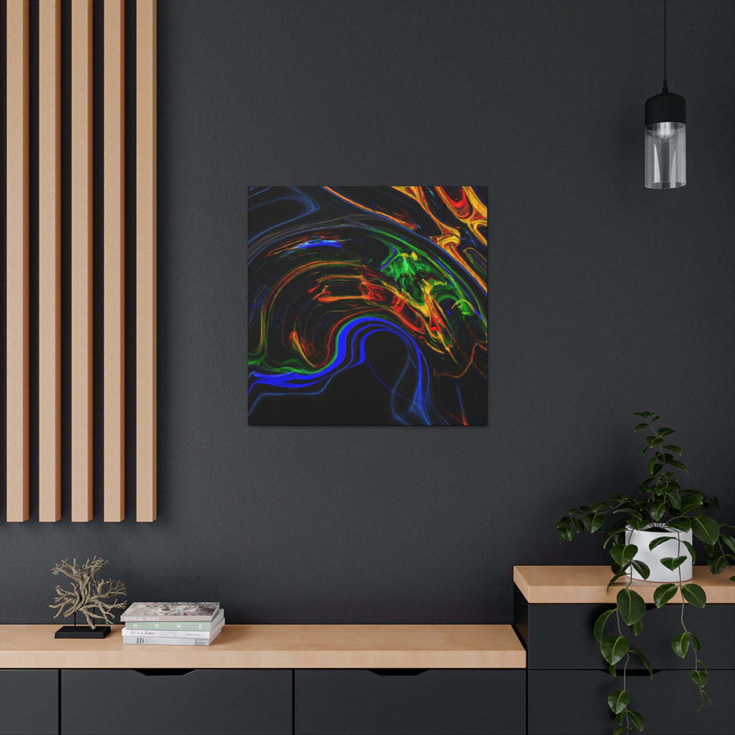 Dawn of Flowing Colors - Canvas