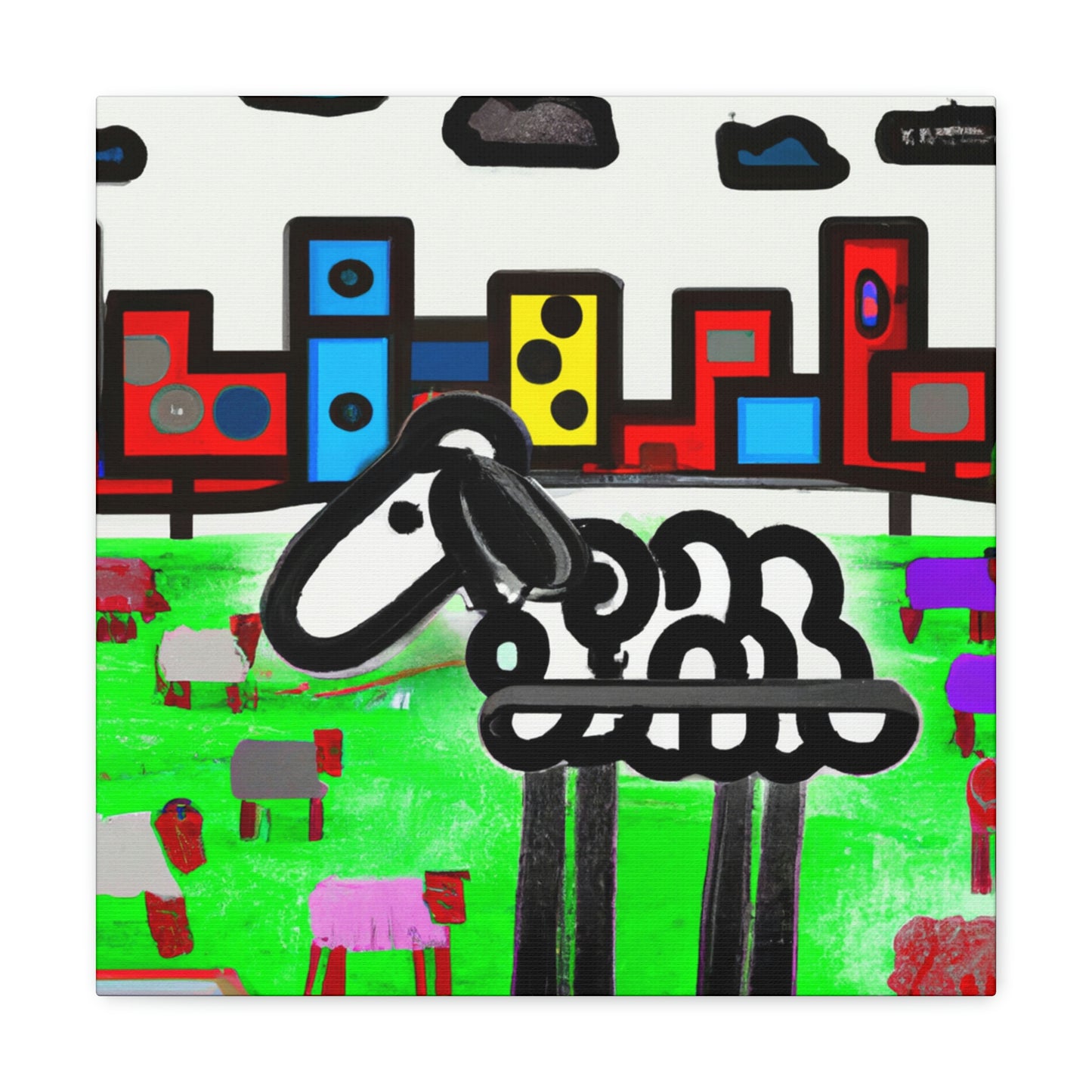 Sheep in Dreamscape - Canvas