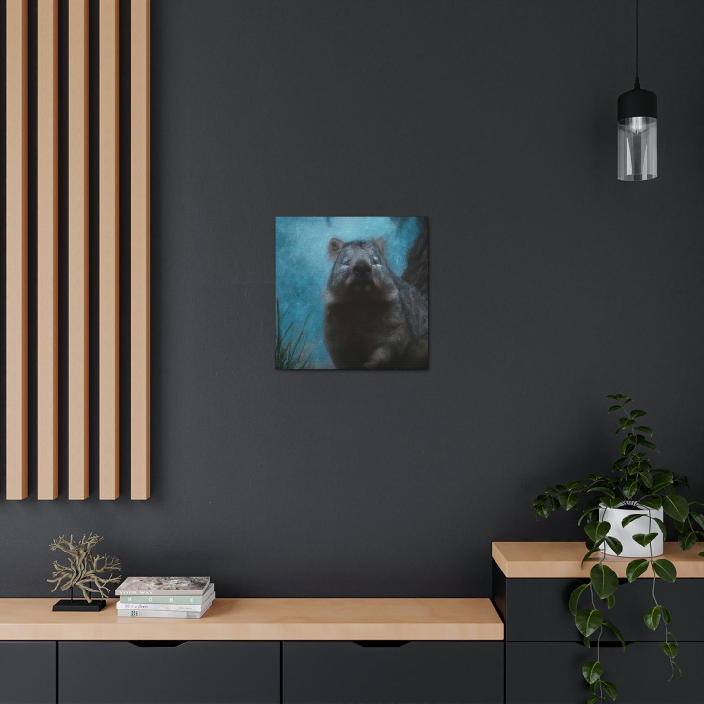 "Wombat in Technicolor" - Canvas