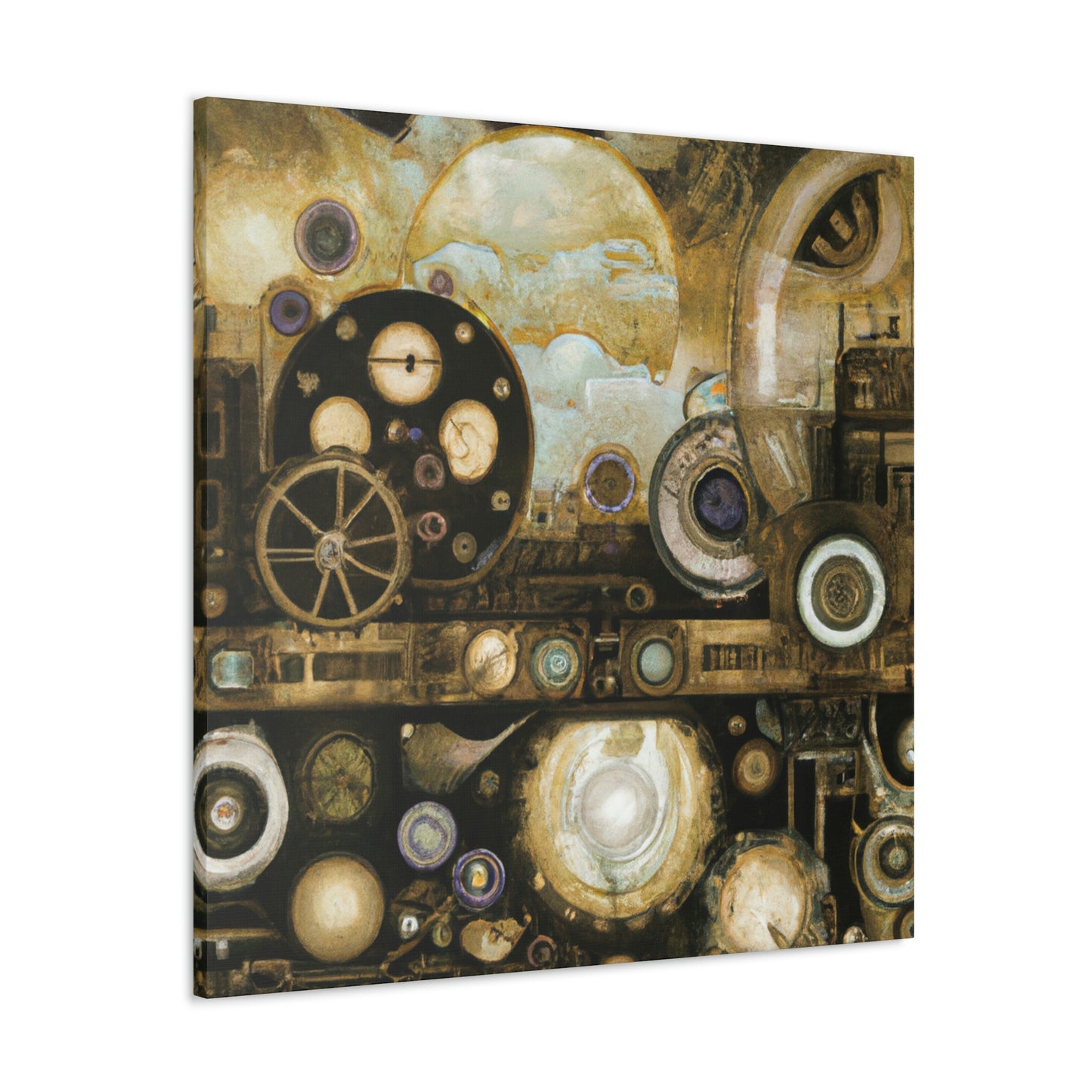 "Steampunk Cosmic Splendor" - Canvas