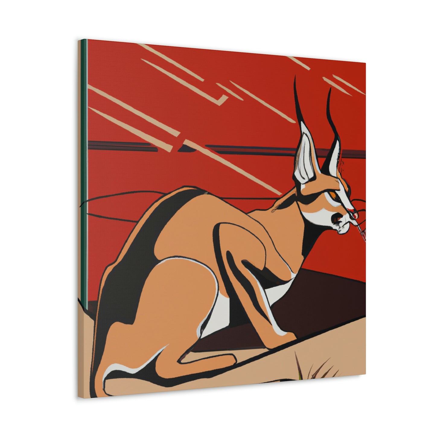 "Caracal's Deco Zenith" - Canvas