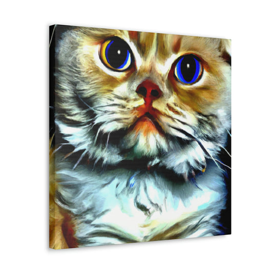 Feline Furry Enchantment - Canvas