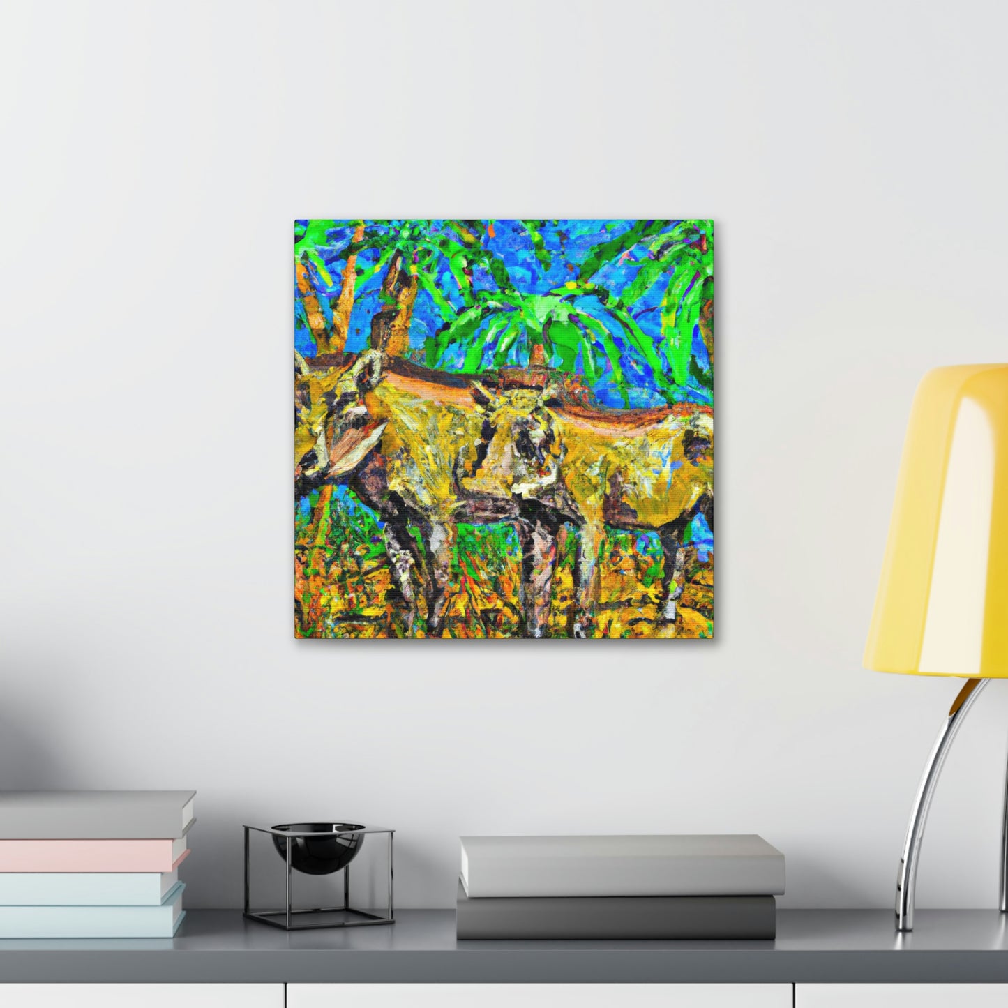 "Warthog in Turmoil" - Canvas