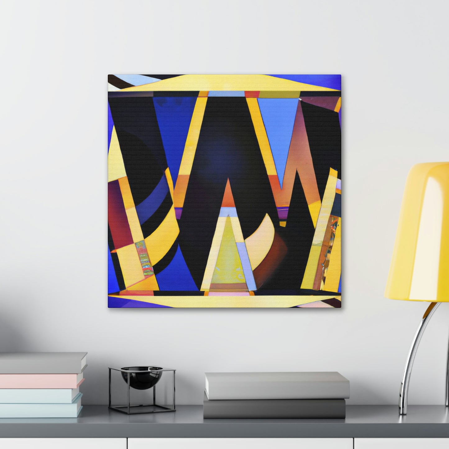 "Gleaming Wishes Art Deco" - Canvas