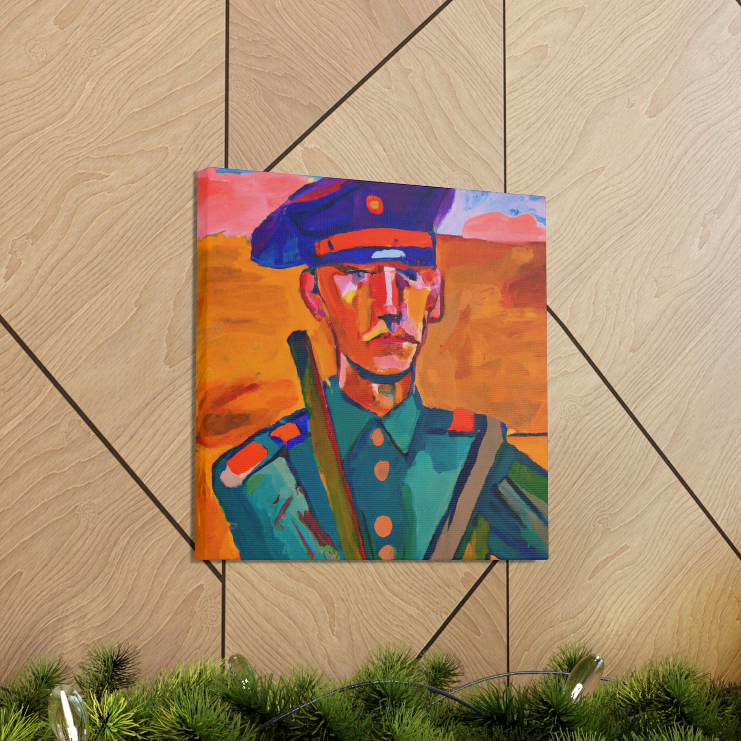 "Warrior with Fauvism" - Canvas