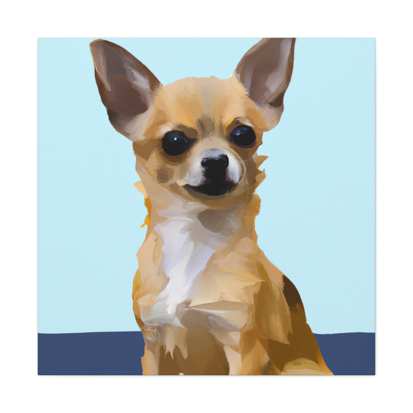 "Chihuahua Minimalism Dream" - Canvas