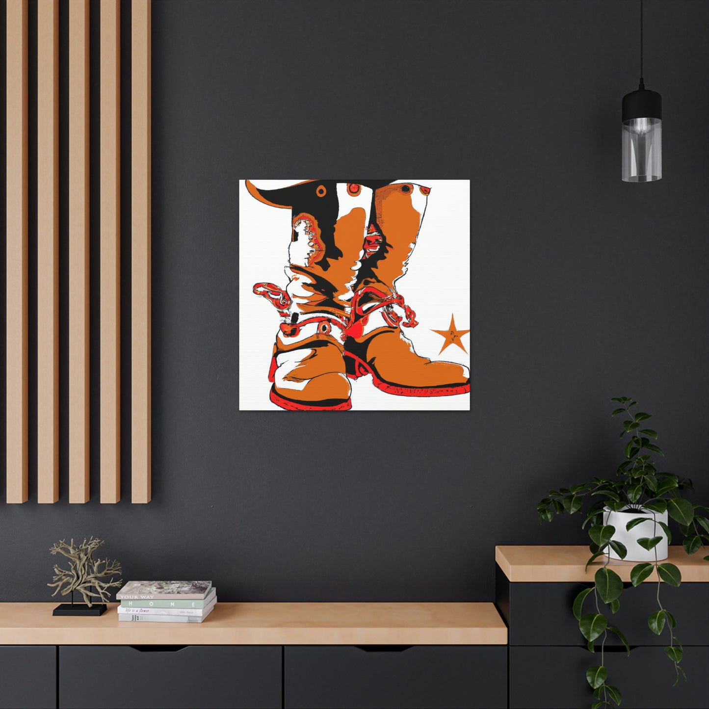 "Boots of Industrial Life" - Canvas