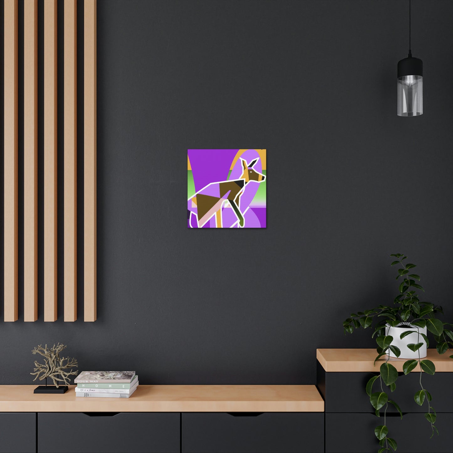 "Wallaby's Whimsical Jazz" - Canvas