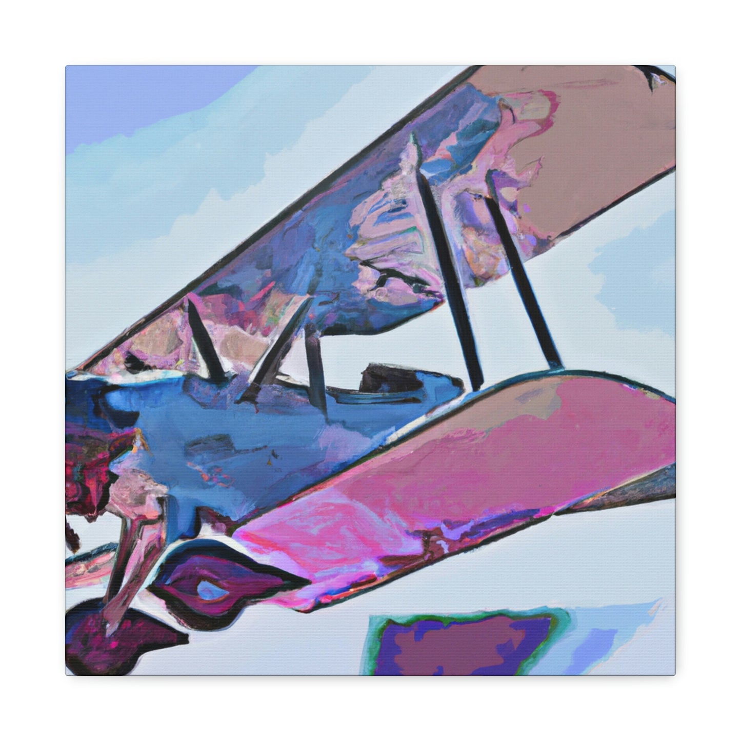 Vintage Airplane Glory - Canvas