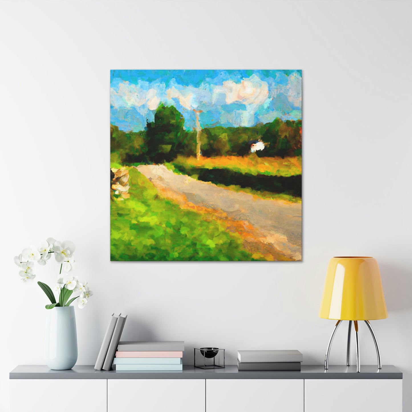 "Country Road Impressionism" - Canvas