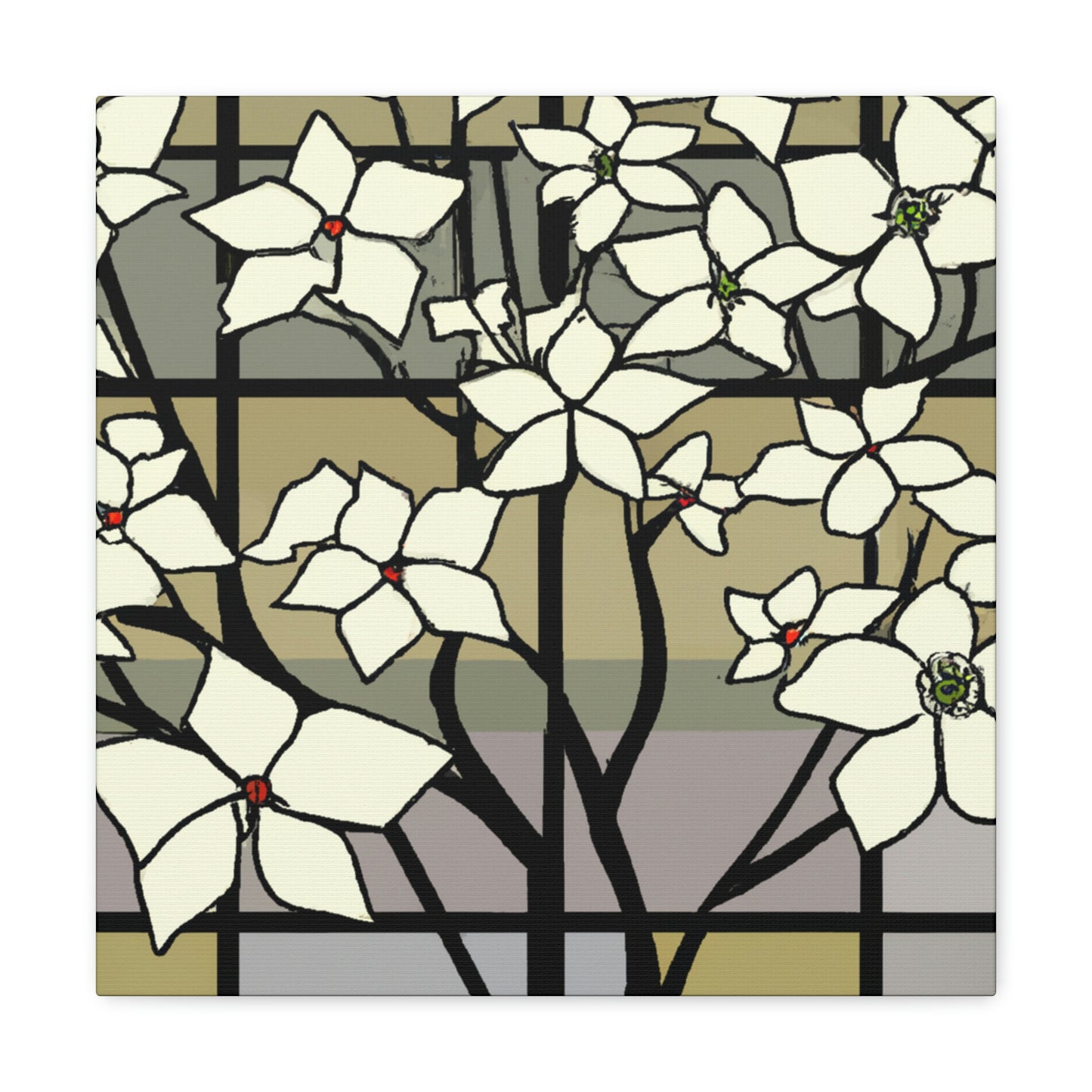 "Spear of Dogwood Blossoms" - Canvas