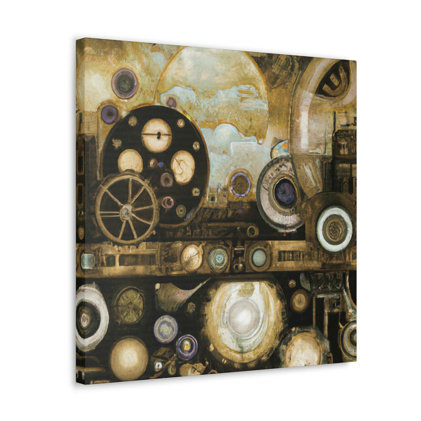 "Steampunk Cosmic Splendor" - Canvas