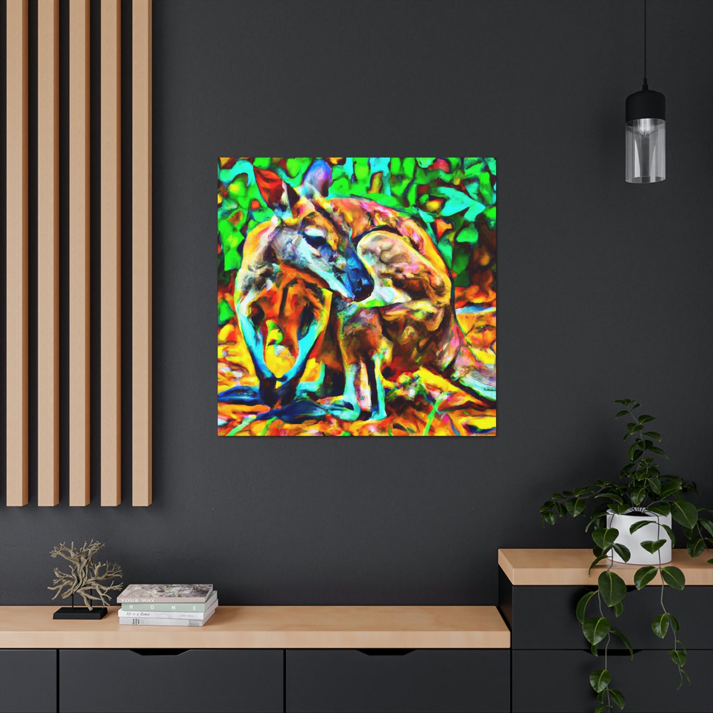 Wallaby in the Wild - Canvas