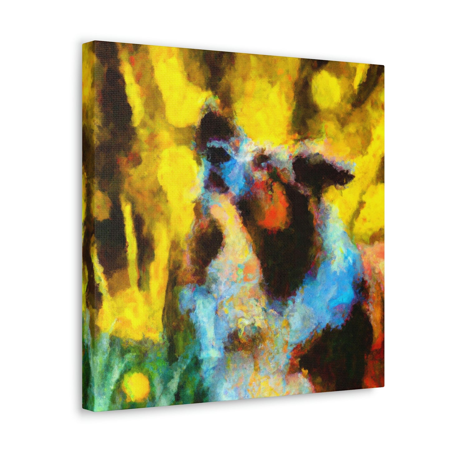 Impressionistic Border Collie - Canvas - Canvas