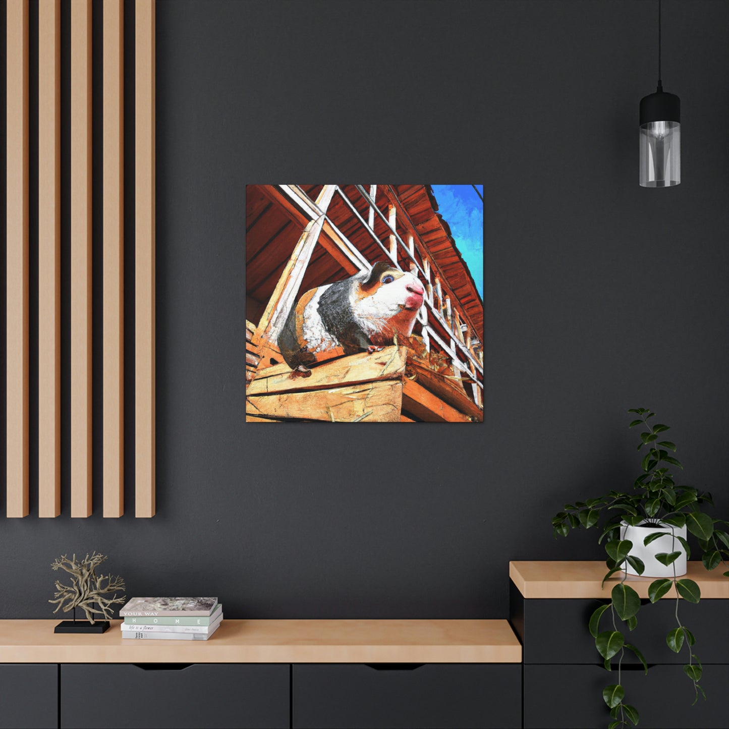 Guinea Pig Graffiti Art - Canvas