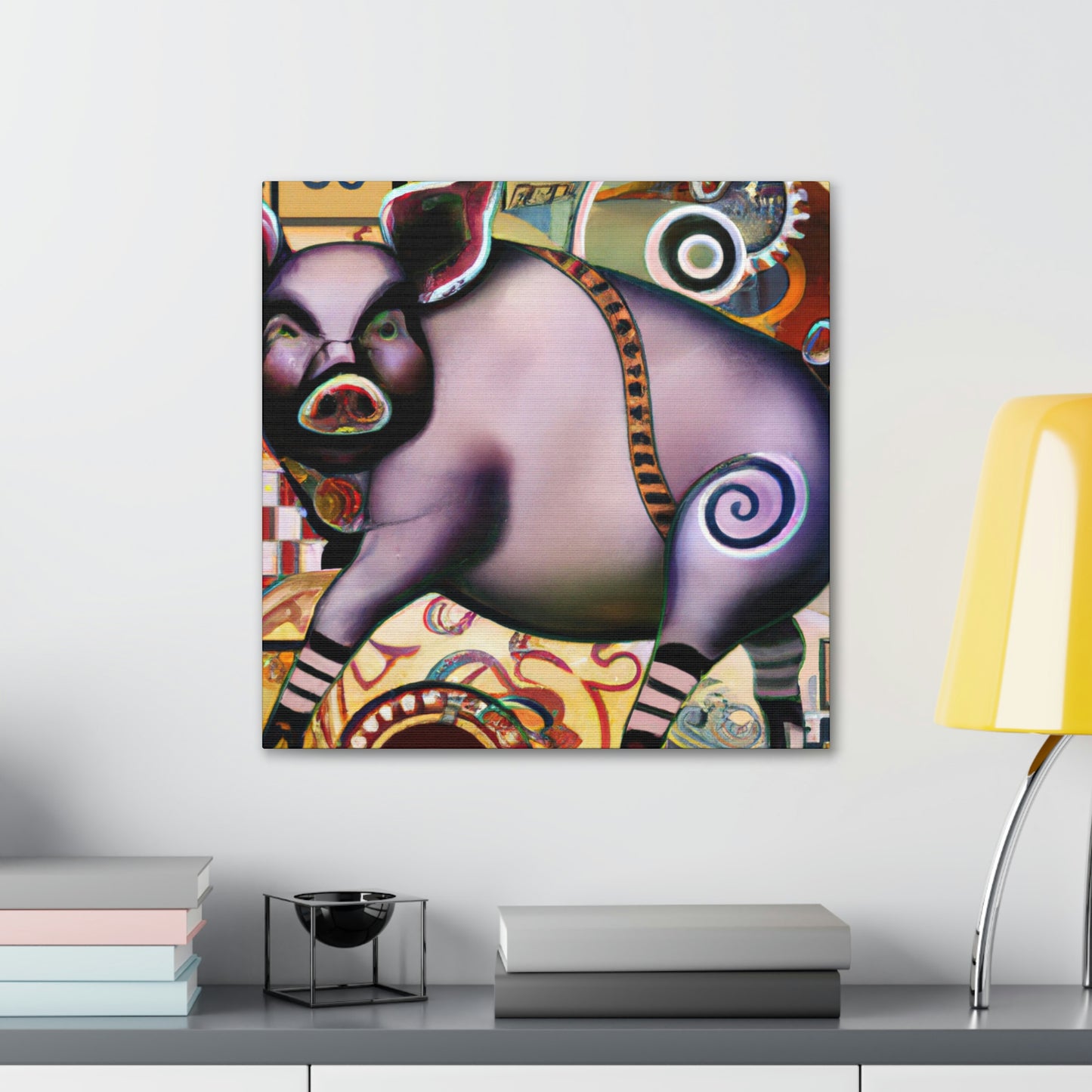 Pig of Affluence. - Canvas