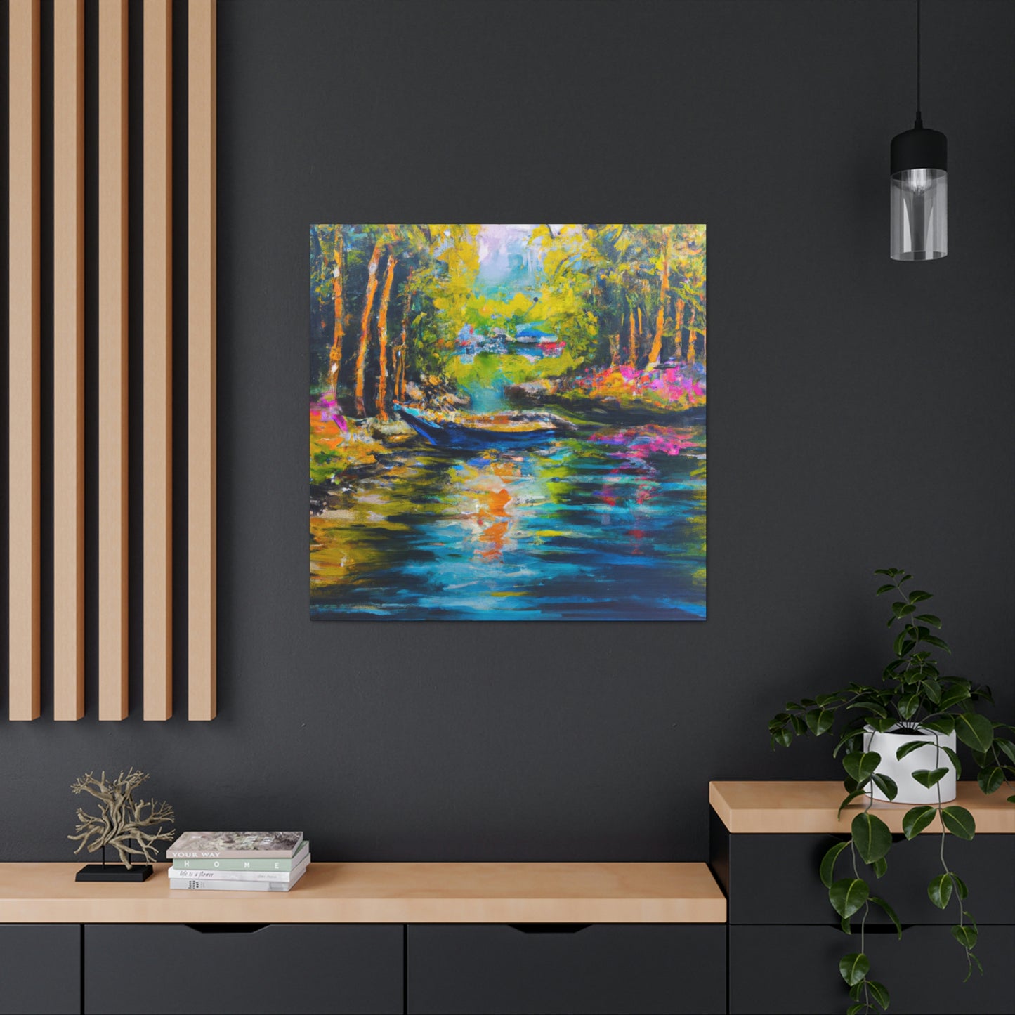 "Sunlit Countryside Bliss" - Canvas