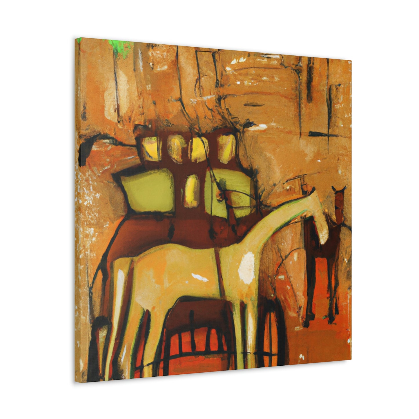 "Horse and Carriage Dawn" - Canvas