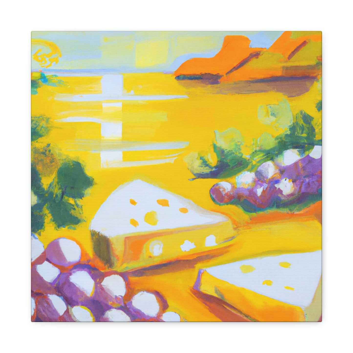 "Cheesy Grapes Abound" - Canvas