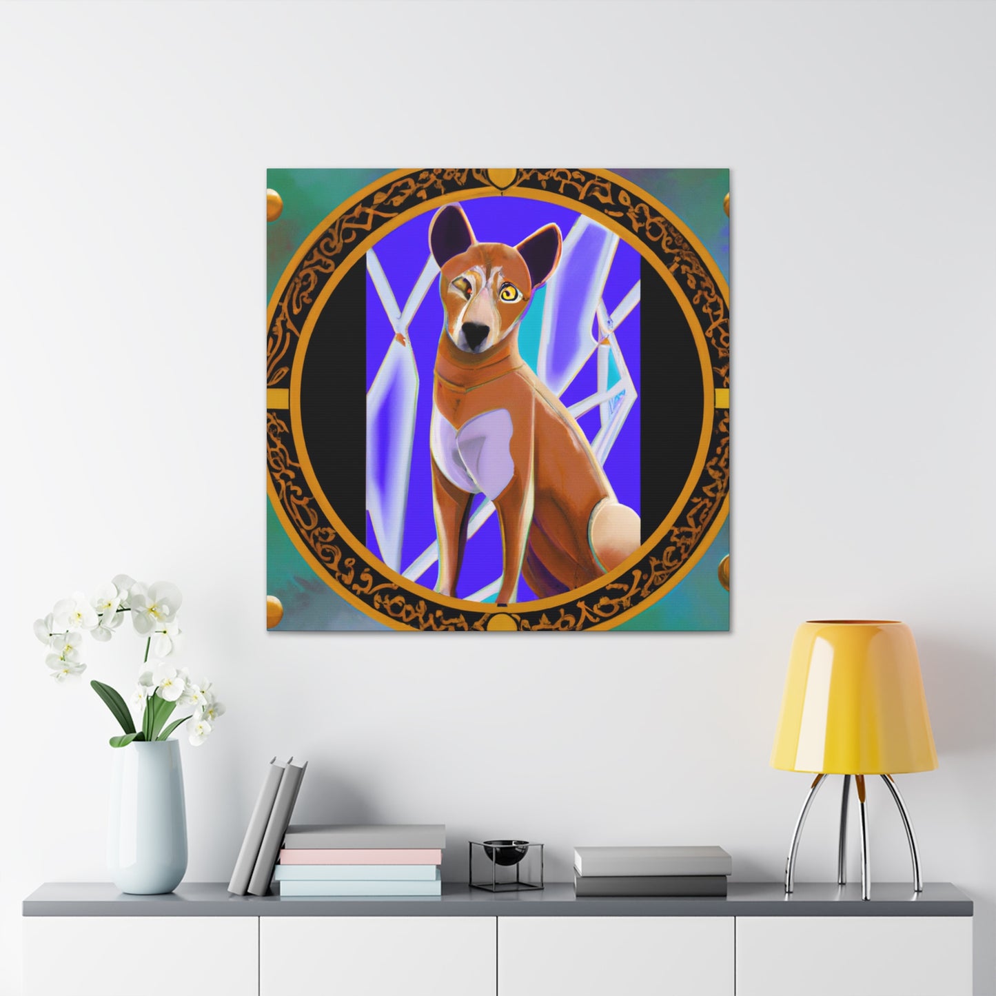 "Dhole's Deco Gleam" - Canvas