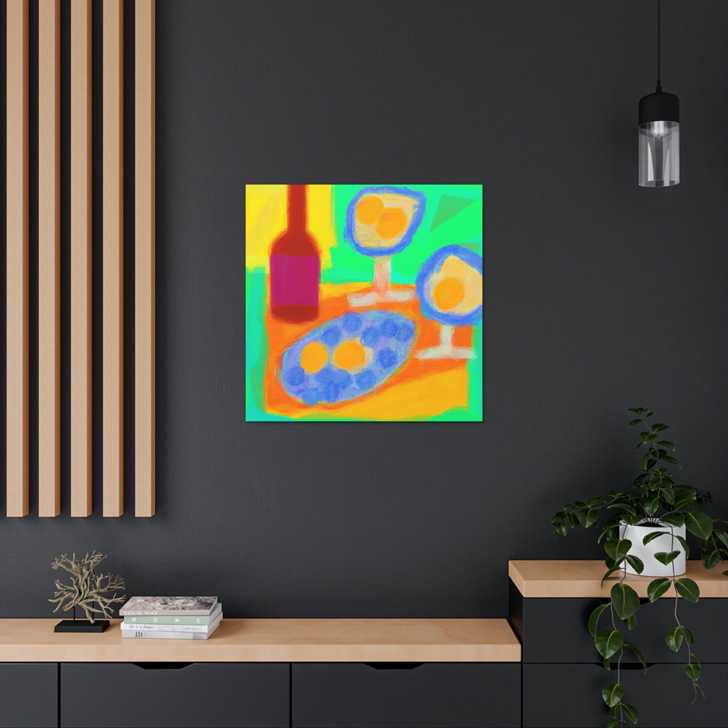 "Eggs in Fauvist Hues" - Canvas